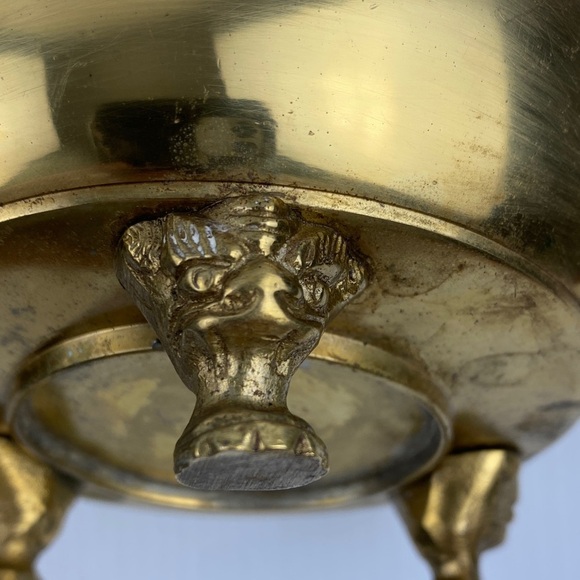Vintage Brass Incense Burner Lion - Picture 8 of 14